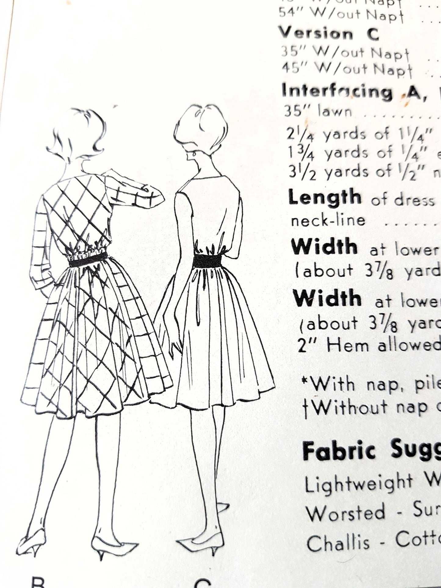 EARLY 1960s Dress Pattern VOGUE 5682 Full Skirt Bateau Neckline, Day or Cocktail Party Dress, Bust 34 Vintage Sewing Pattern FF
