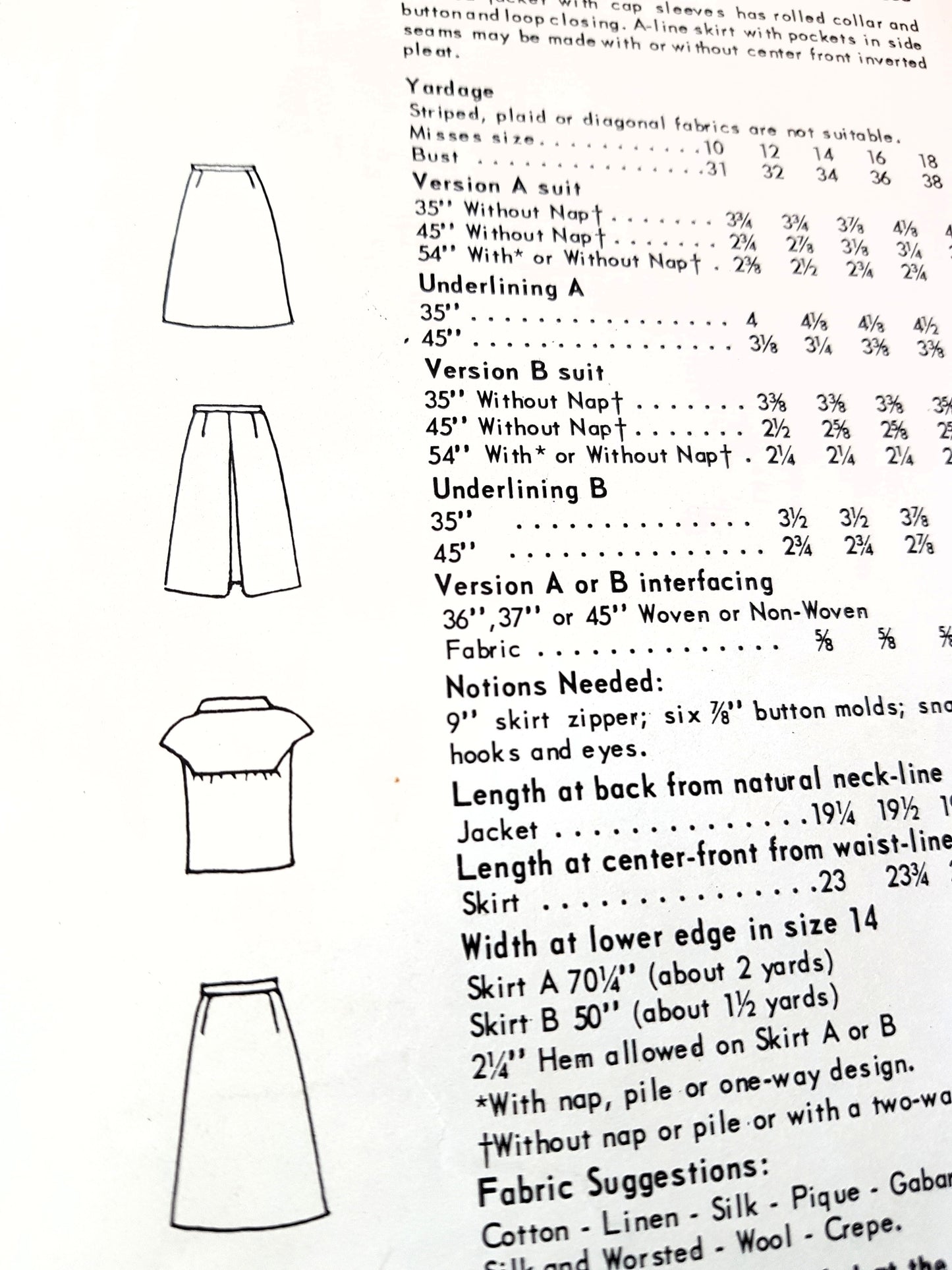 1960s STYLISH Suit or 2 Pc Dress Pattern VOGUE Special Design 7022 Two Versions, Bust 34 Vintage Sewing Pattern