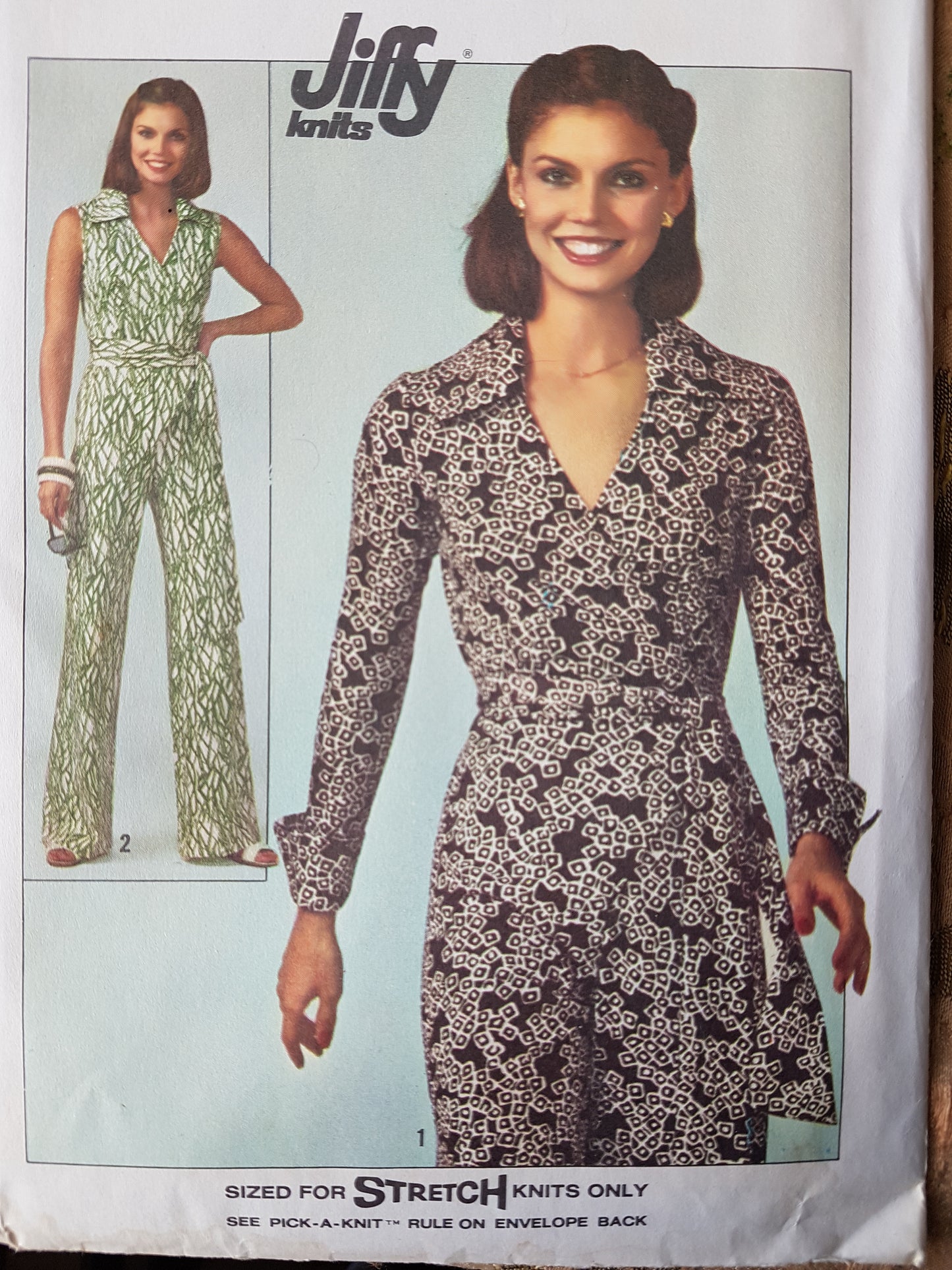 1970s EASY To Sew Wrap Jumpsuit Pattern SIMPLICITY 7937 Two Style Versions, Bust 38 Vintage Sewing Pattern FACTORY FOLDED