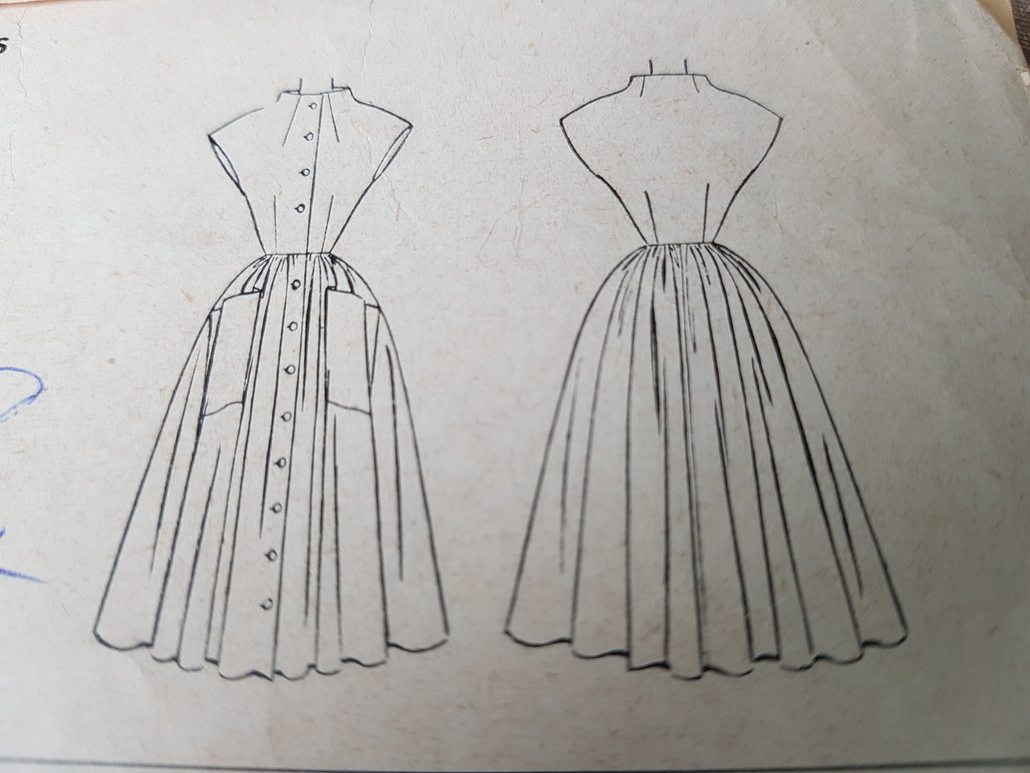 STUNNING 1950s Dress Pattern McCALLs 8848 Adaptation of an Italian Couture Design, Bust 32 Vintage Sewing Pattern