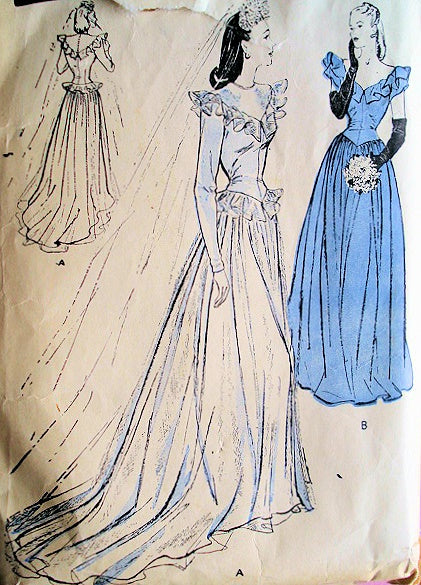 1940 bridesmaid dresses 1940s GORGEOUS Wedding Gown Bridal Dress Pattern BUTTERICK – So Vintage Patterns Harlow Midi Dress - transitional 21436 Category Size:02 - M / L