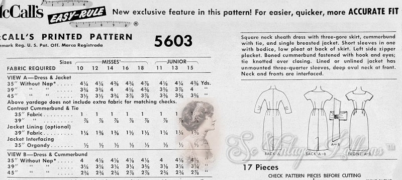 1960s CLASSY McCalls 5603 Dress Pattern Sleek Mad Men Era Slim Figure Show Off Dress, Cummerbund and Short Fitted Jacket Day or Evening Bust 34 Vintage Sewing Pattern