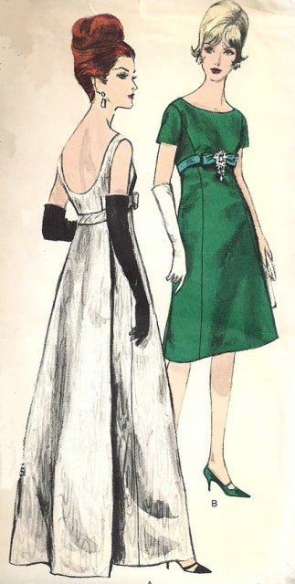 elegant 1960s formal dresses EMPIRE Evening Gown Cocktail Dress Pattern VOGUE 5942 Fl – So Vintage Patterns fkfvhkfhjop154j5 The sleeveless design is Vzorayi Women's Butterfly Flower Chest Size:34