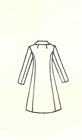 1960s Mod Snappy Coachman Style Coat Pattern Semi Fitted Double Breasted Vogue Special Design 7195 Vintage Sewing Pattern Bust 32