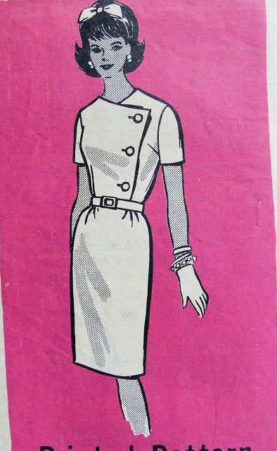 1960s Slim Side Closing Dress Pattern Classy Design Marian Martin 9380