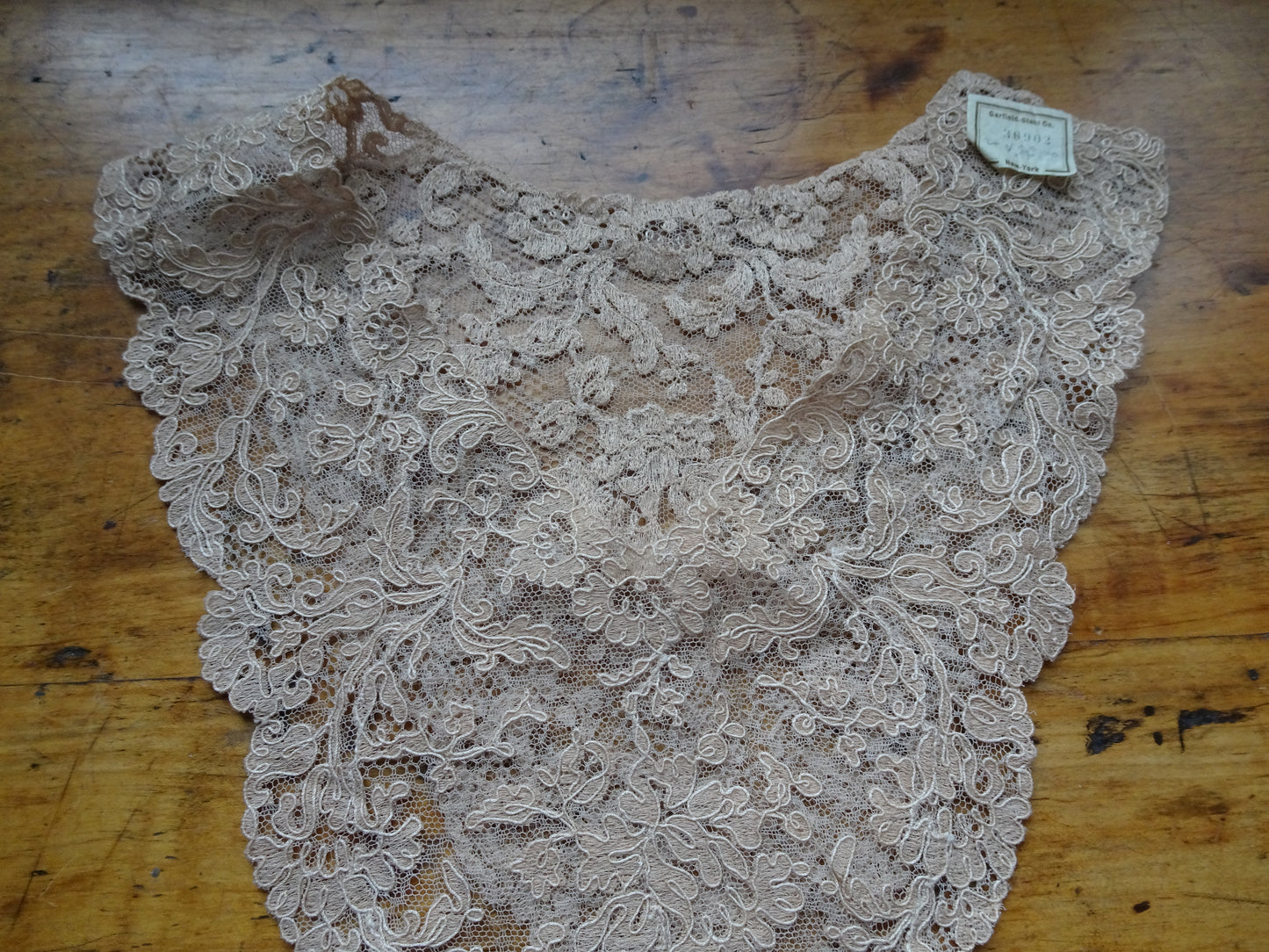 BEAUTIFUL Antique FRENCH LACE Collar,Tambour Embroidered,Great Gatsby,Bridal Vintage Clothing,Collectible Vintage Lace