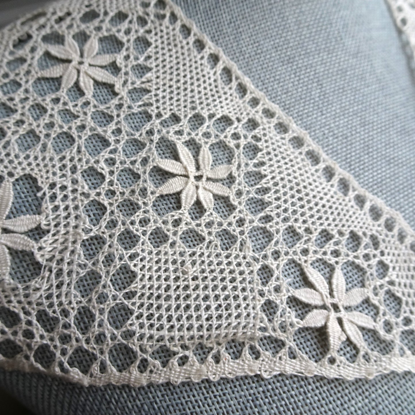 BEAUTIFUL Antique Cluny Bobbin Lace Collar Appliques, Stunning Hand Work, Perfect For Clothing, Fine Heirloom Sewing, Collectible Vintage Lace