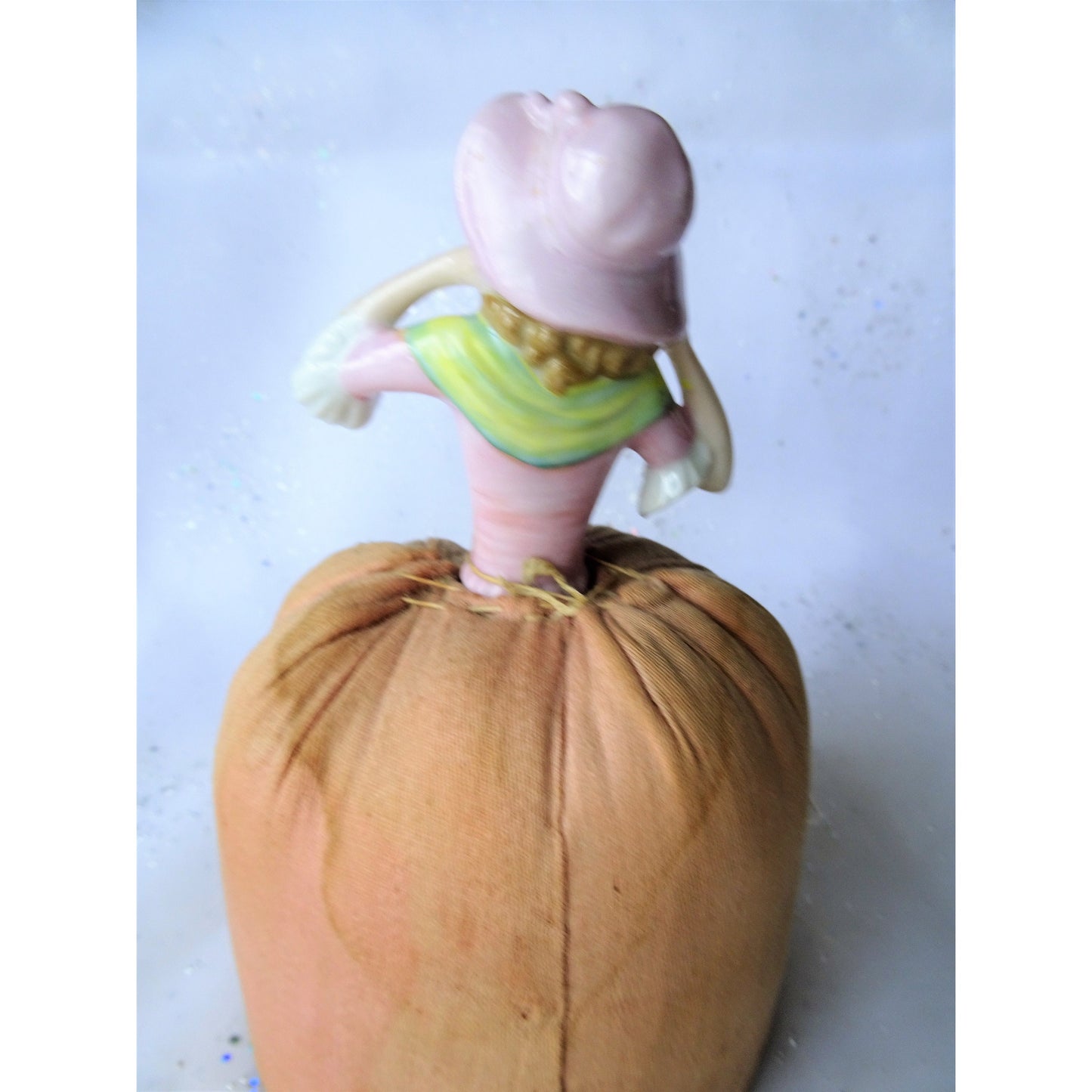 LOVELY Antique Half Doll Pin Cushion,Tall Pincushion,Half Doll With Hat,Pincushion Doll for Sewing or Hatpins,Vanity or Sewing Room Display