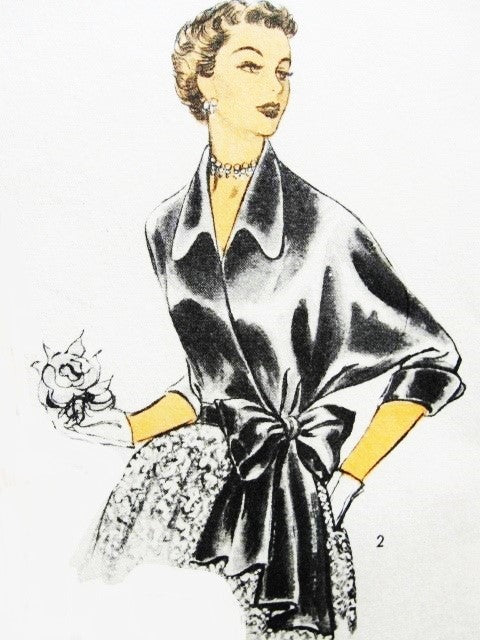 1950s BEAUTIFUL Day or Evening Blouse Pattern ADVANCE 6142 Three Stunning Designs, Bust 36, Sew Easy Vintage Sewing Pattern FACTORY FOLDED