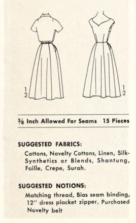 LOVELY 1950s Advance 8319 Dress and Bolero Pattern Sweetheart Neckline Flared Skirt Kimono Sleeve Jacket Bust 36 Vintage Sewing Pattern