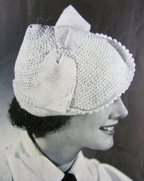 INSTANT PDF PATTERN 1930s Art Deco Little Crocheted Hat Vintage Crochet Pattern Vintage Knitting Pattern Downton Abbey