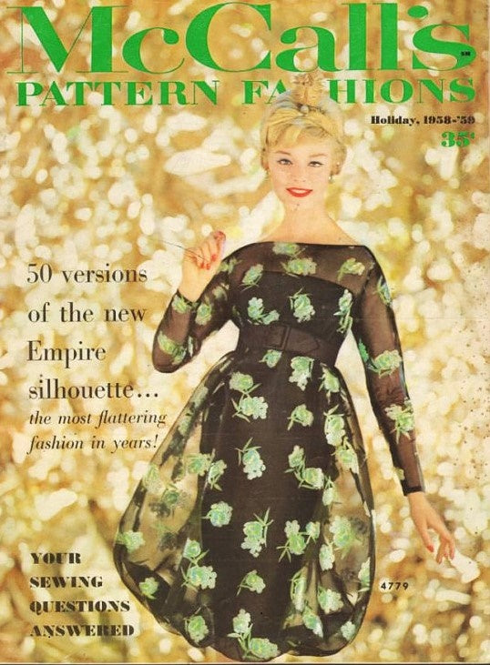 UNIQUE 1950s EVENING COCKTAIL PARTY DRESS PATTERN SHEATH with Attached SHEER OVERDRESS HAREM SKIRT EFFECT, BATEAU NECKLINE ABSOLUTELY STUNNING DESIGN McCALLS 4779 Bust 32
