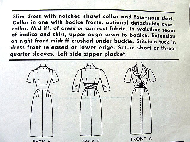 1960s STUNNING Slim Dress Day or Cocktail Evening Pattern McCALLS 5581 Slim Figure Flattering Design Bust 34 Vintage Sewing Pattern FACTORY FOLDED