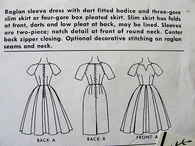 1960s LOVELY Full or Slim Skirt Dress Pattern McCALLS 5812 Easy To Sew Daytime or After 5 Dress Bust 32 Vintage Sewing Pattern