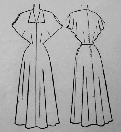 1950s Beautiful Dress Pattern McCALLS 8548 Easy To Make Day or Cocktail Dress Bust 38 Vintage Sewing Pattern