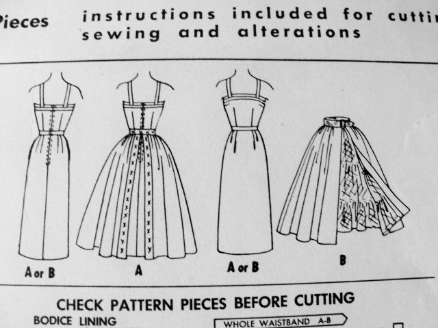 1950s Evening Cocktail Sheath Dress and Removable Over Skirt Pattern McCalls 3475 Sizzling Party Dress Vintage Sewing Pattern