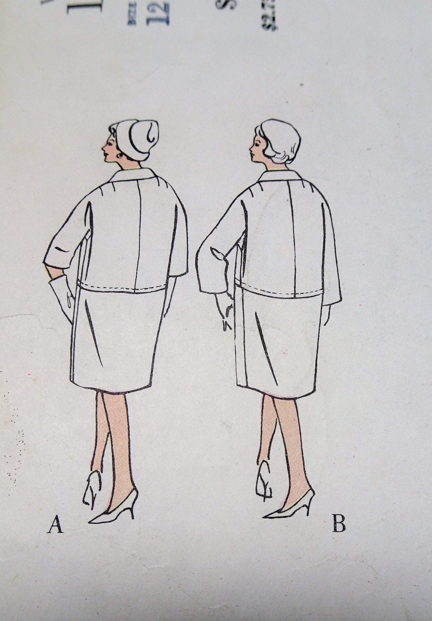 1960s STYLISH Ronald Paterson of England Coat Pattern VOGUE Couturier Design 1051 Wonderful Barrel Design Coats, 2 Versions Bust 32 Vintage Sewing Pattern