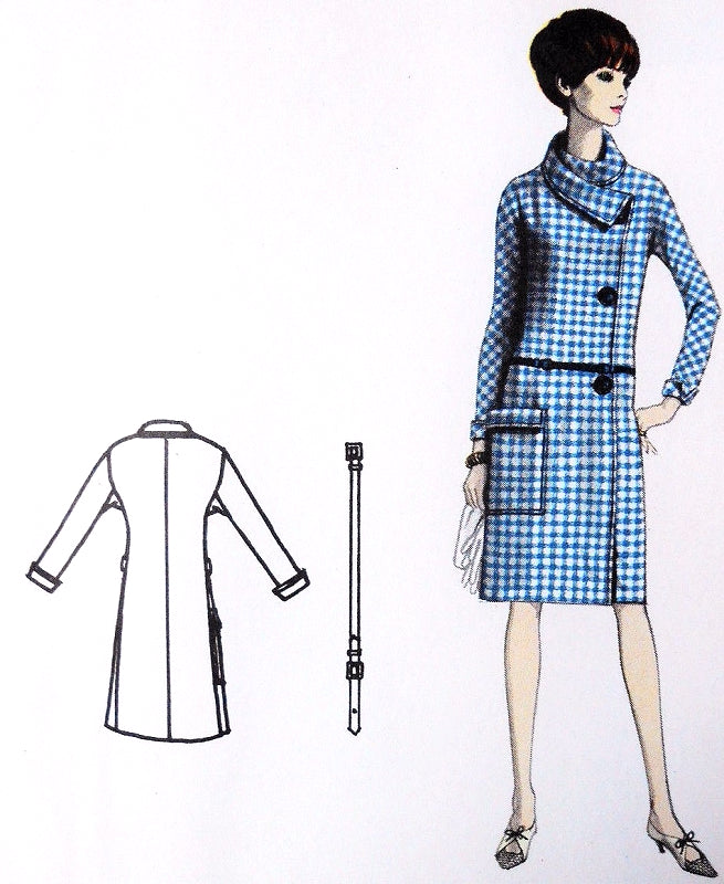 1960s STUNNING Side Wrapped Slim MOLYNEUX Dress Pattern VOGUE PARIS ORIGINAL 1562 Bust 32 Vintage Sewing Pattern