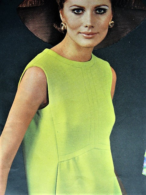1960s Classy SIMONETTA Dress Day or Evening Wear Pattern VOGUE Couturier Design 1823 Classy Style Bust 32 Vintage Sewing Pattern