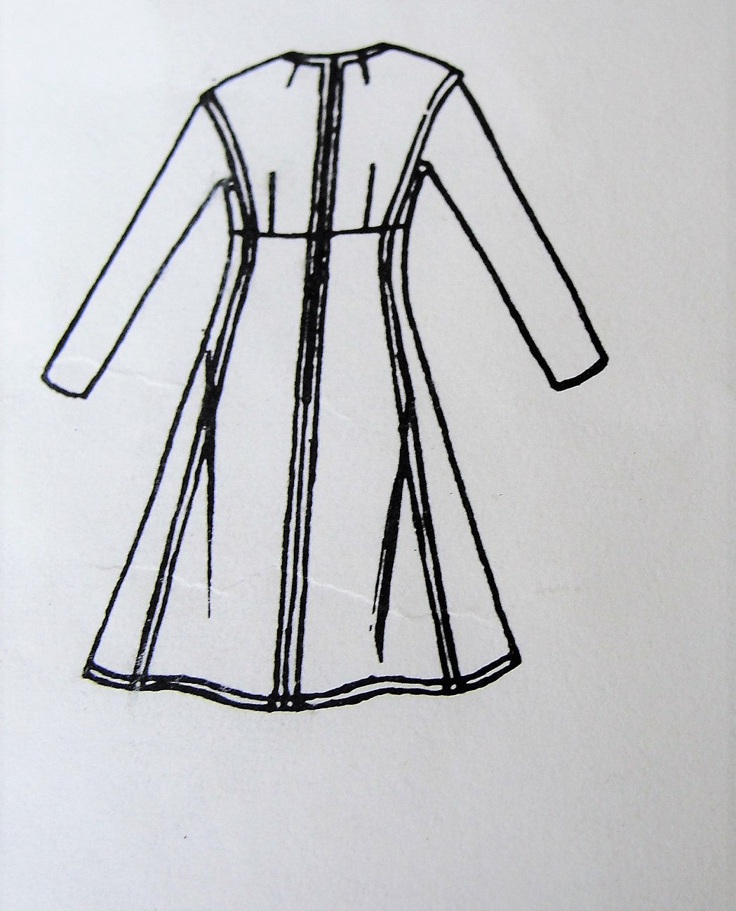 1960s MOD Yves Saint Laurent Day or Cocktail Party Dress Pattern VOGUE Paris Original 1896 Fabulous 2 Tone Dress,Bust 31 Vintage Sewing Pattern
