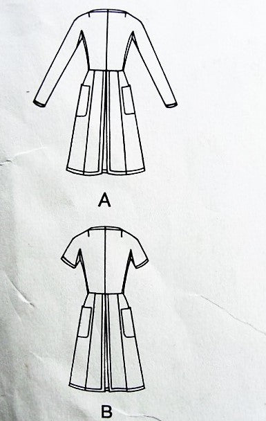 1970s NINA RICCI Stylish Dress Pattern VOGUE PARIS Original 2527 Day or After 5 Bust 34 Vintage Sewing Pattern