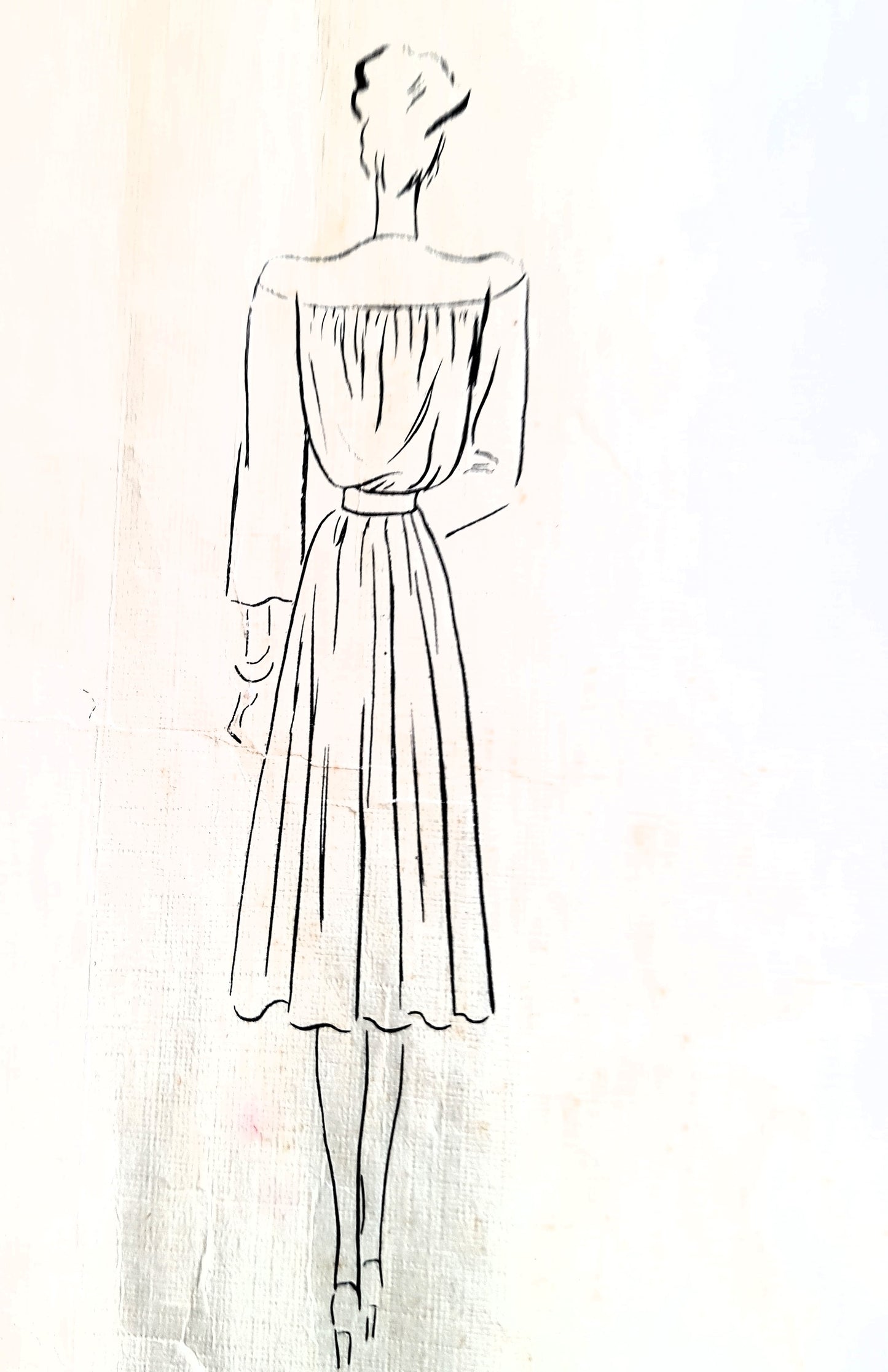 1930s Rare SCHIAPARELLI Style Dress Pattern VOGUE Couturier Model 261 Beautiful Details, Bust 32 Vintage Sewing Pattern