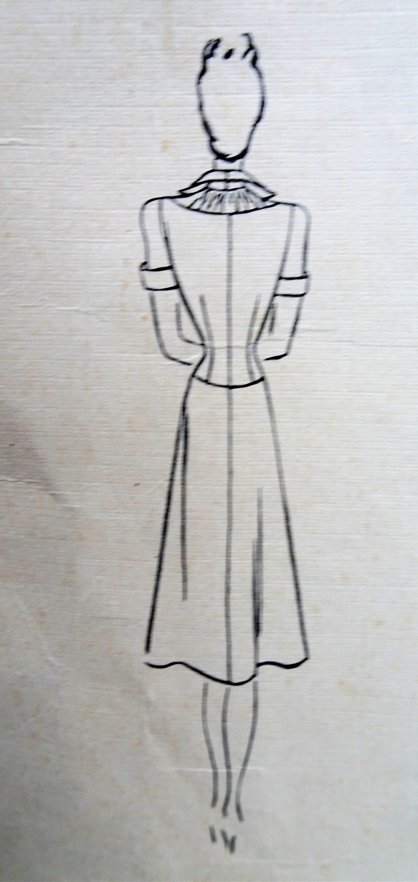 Late 1930s LOVELY Dress Pattern VOGUE Couturier Model 314 Beautiful Details Day or Dinner Dress Bust 30 Vintage Sewing Pattern