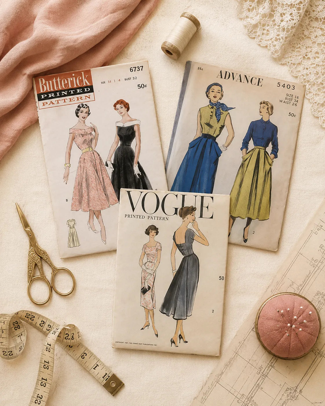VINTAGE PATTERNS 1950s – So Vintage Patterns