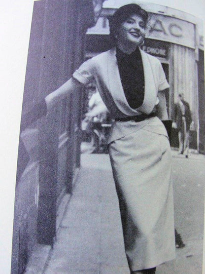 1950s JACQUES FATH Slim Dress Jacket and Gilet Pattern VOGUE PARIS ORIGINAL MODEL 1113 STUNNING Design Bust 32 Vintage Sewing Pattern