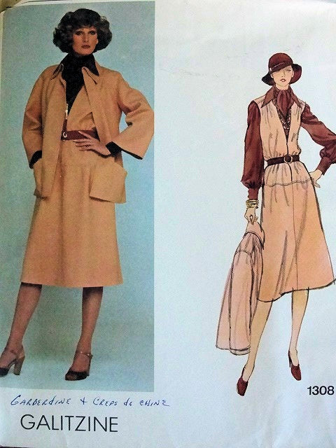 1970S VINTAGE JACKET, JUMPER, BLOUSE, SCARF VOGUE DESIGNER ORIGINAL