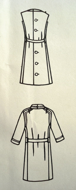 1960s CLASSY PIERRE CARDIN Elegant Dress and Coat Pattern VOGUE PARIS Original 1443 Bust 32 Vintage Sewing Pattern