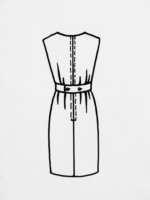 1960s SIMONETTA Dress Pattern Vogue Couturier Design 1466 Vintage Sewing Pattern Unique WaistCoat Creates 2 Pc Effect  Dress Bust 32 FACTORY FOLDED