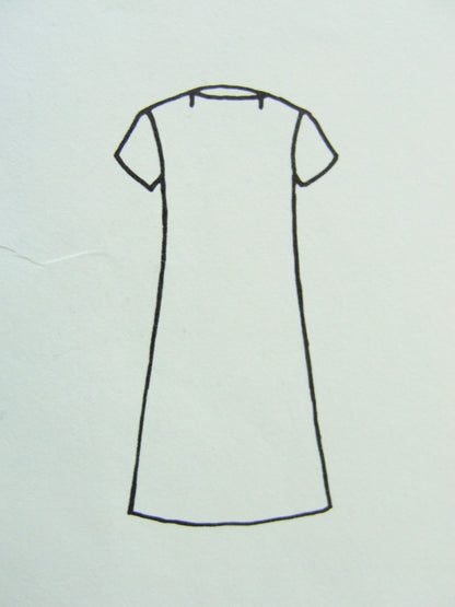 1960s Oscar de La Renta Dress Pattern Vogue Americana 1769 A Line Inverted Front Pleat Vintage Sewing Pattern Bust 32 or 36 Available