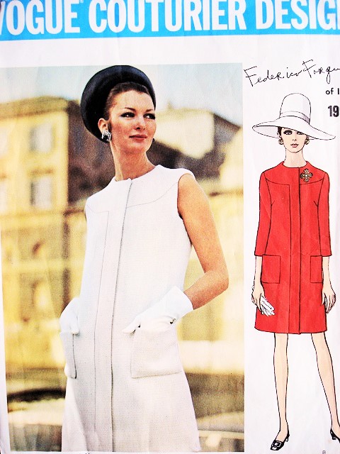 1960s MOD Elegant Forquet Slim Dress Pattern VOGUE COUTURIER DESIGN 1990 Day or Cocktail Dinner Party,Bust 36 Vintage Sewing Pattern FACTORY FOLDED