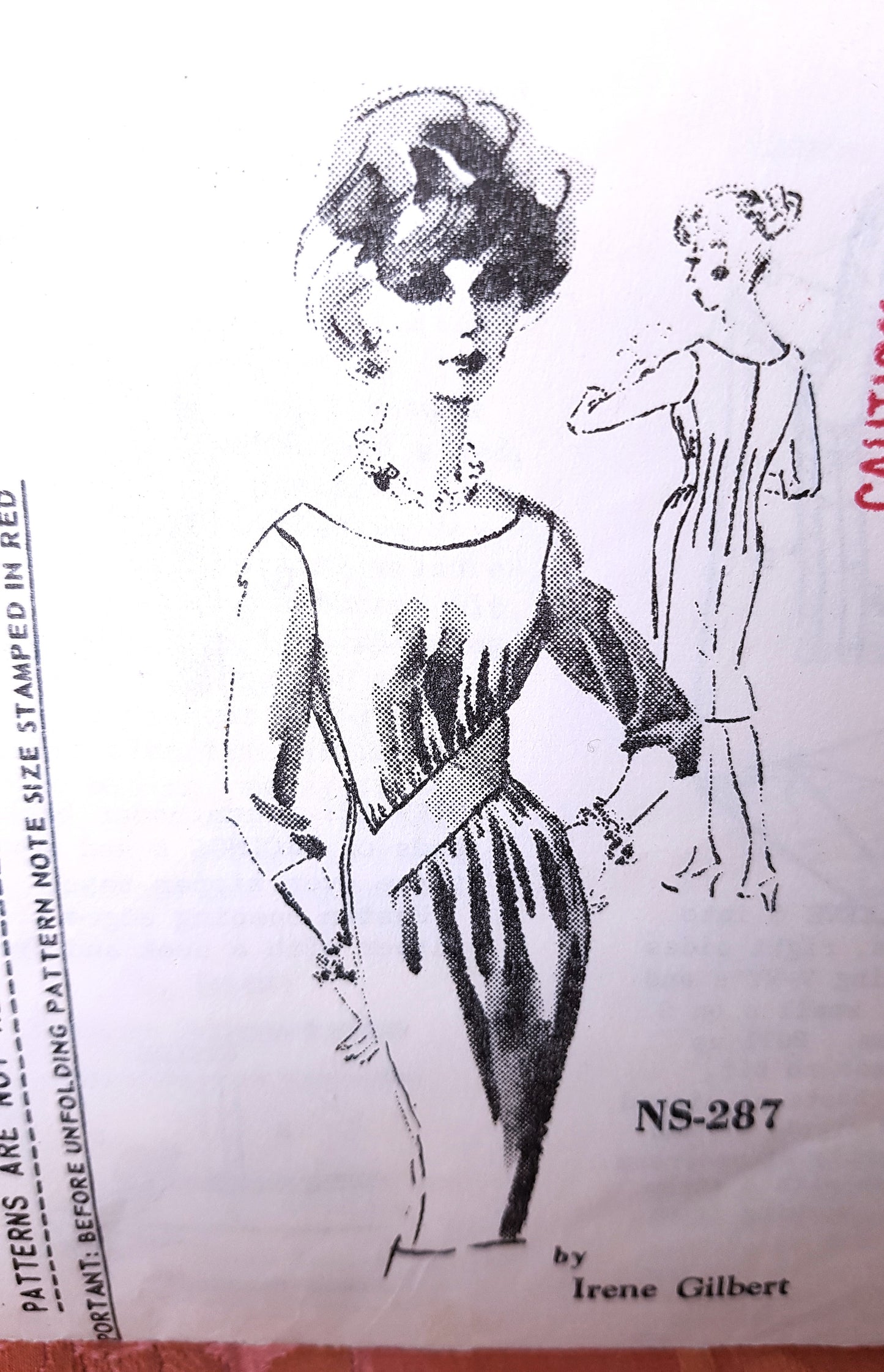 1960s STUNNING Irene Gilbert Cocktail Party Evening Dress Pattern SPADEA 287 Figure Flattering Design Bust 35 Vintage Sewing Pattern