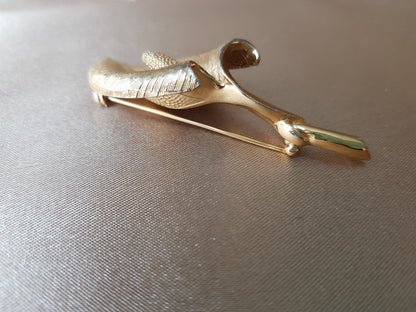 GORGEOUS Vintage BOUCHER Signed Calla Lily Brooch, Beautiful Design and Detail,Numbered 7431, Mid Century Designer Jewelry