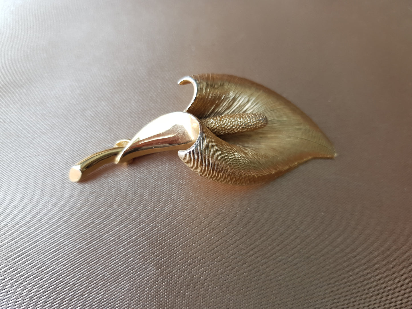 GORGEOUS Vintage BOUCHER Signed Calla Lily Brooch, Beautiful Design and Detail,Numbered 7431, Mid Century Designer Jewelry