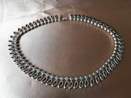 GORGEOUS Collarette Necklace,Brilliant Austrian Crystal Glass Necklace, Top Quality, Gala Evening, Bridal Jewelry, Mid Century Vintage Jewelry