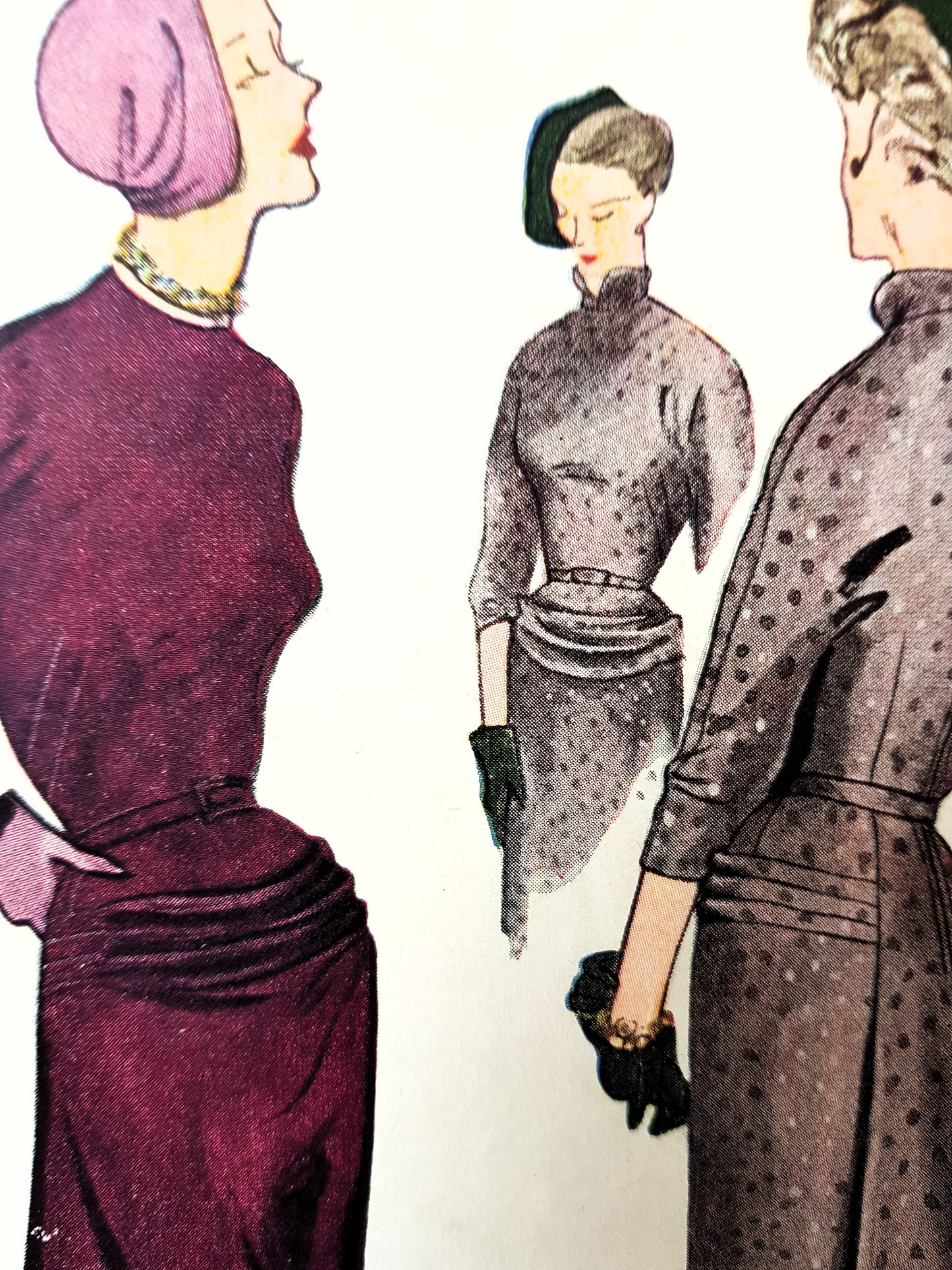 1940s STUNNING Evening Dinner Party Dress Pattern SIMPLICITY 3038 High Couture Design Details Bust 32 Vintage Sewing Pattern FF