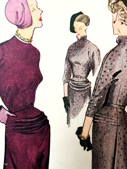 1940s STUNNING Evening Dinner Party Dress Pattern SIMPLICITY 3038 High Couture Design Details Bust 32 Vintage Sewing Pattern FF