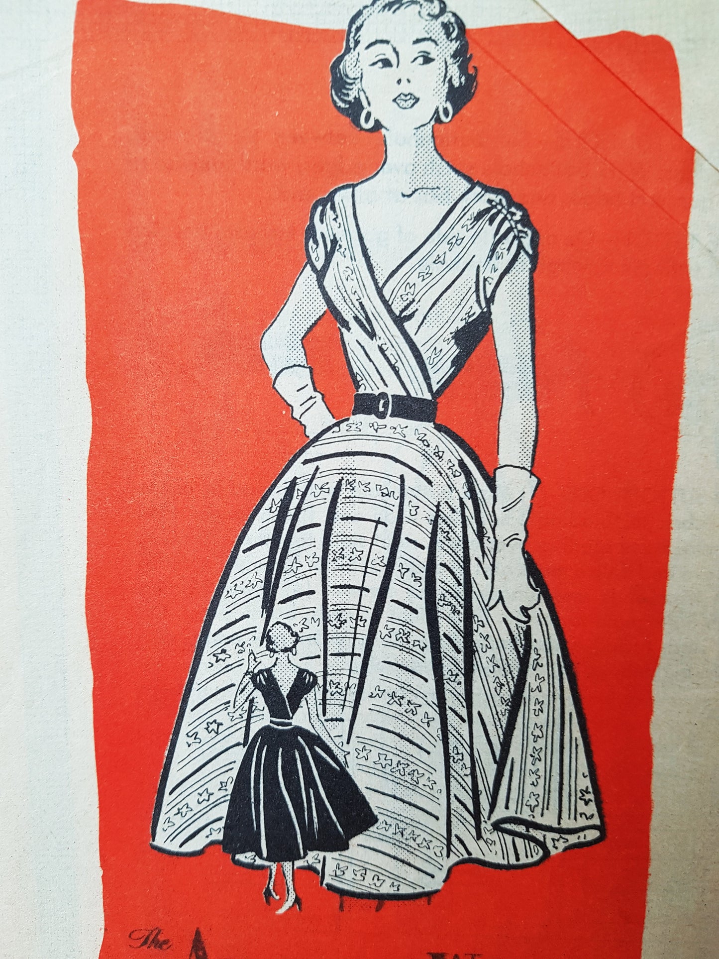 1950s LOVELY Party Dress Pattern AMERICAN WEEKLY 3866 Flattering V Surplice Top, Full Circle Skirt, Bust 32 EASY To  Sew Vintage Sewing Pattern FACTORY FOLDED