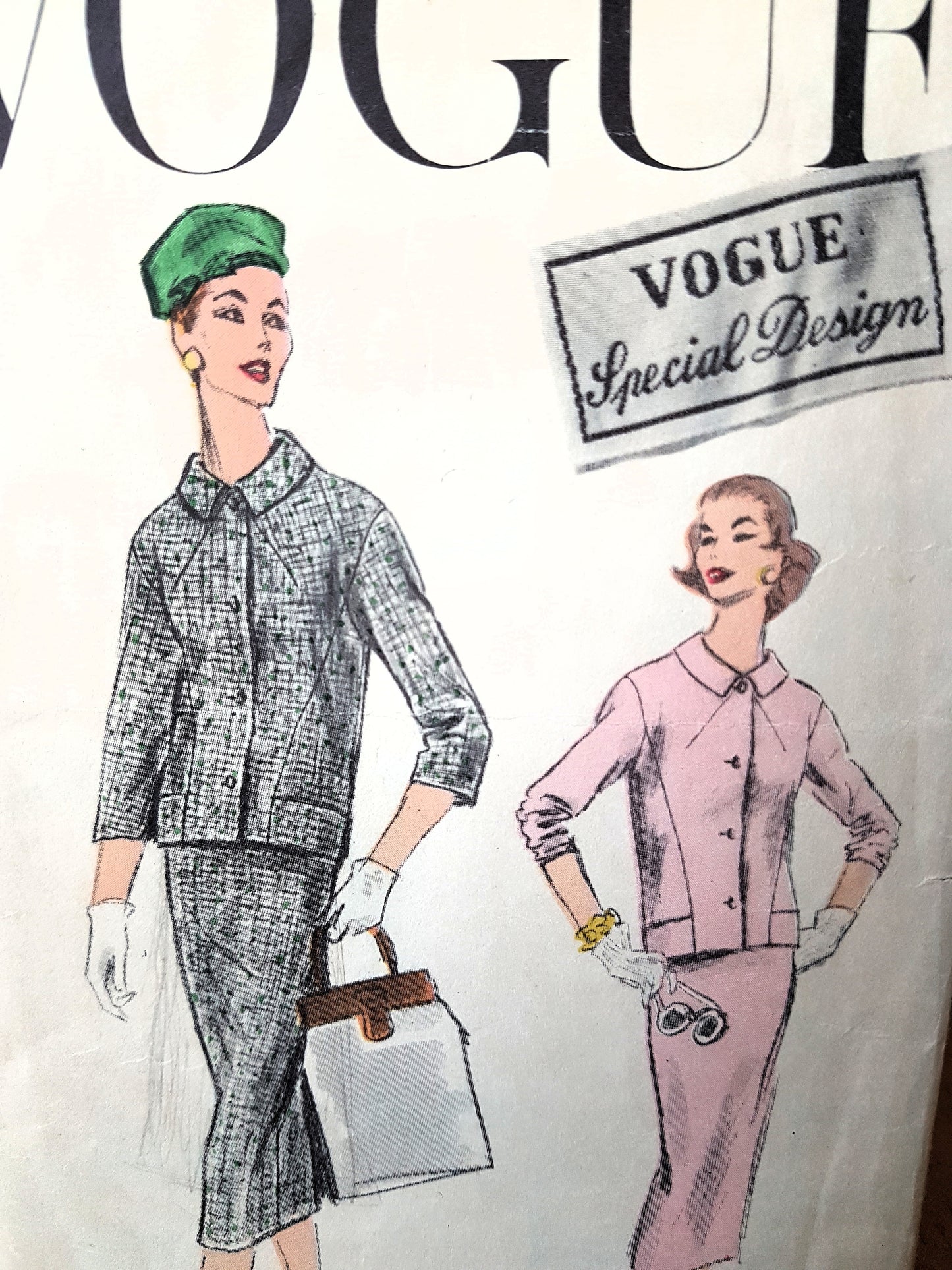1950s CHIC Boxy Suit Jacket Pattern VOGUE Special Design 4706 Flattering Style, Bust 36 Vintage Sewing Pattern