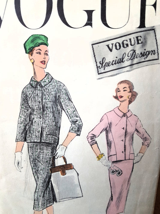 1950s CHIC Boxy Suit Jacket Pattern VOGUE Special Design 4706 Flattering Style, Bust 36 Vintage Sewing Pattern
