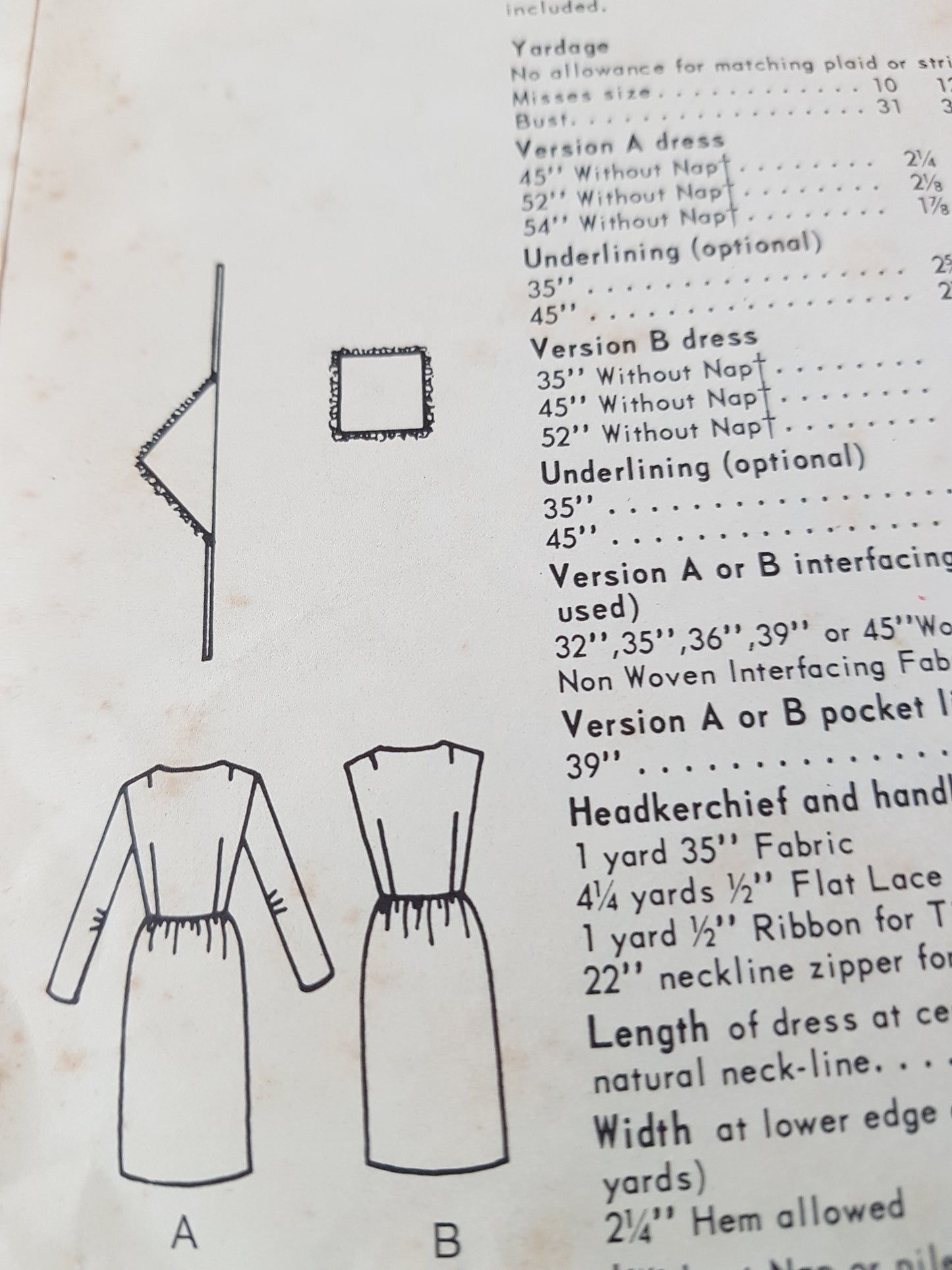 1960s FABULOUS Dress, Scarf and Hanky Pattern VOGUE Young Fashionables 6663 Slim Step In Dress, Bust 32 Vintage Sewing Pattern
