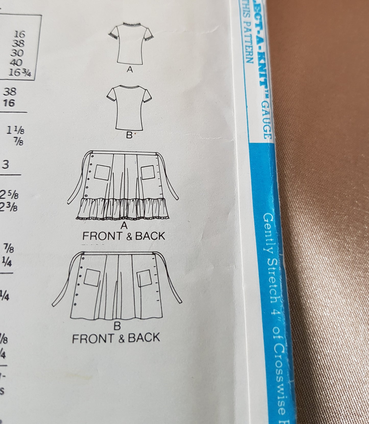 1970s CUTE T Shirt Top and Front Button Flared Wrap Skirt Pattern BUTTERICK 4761 Two Wonderful Skirt Styles Bust 34 Vintage Sewing Pattern
