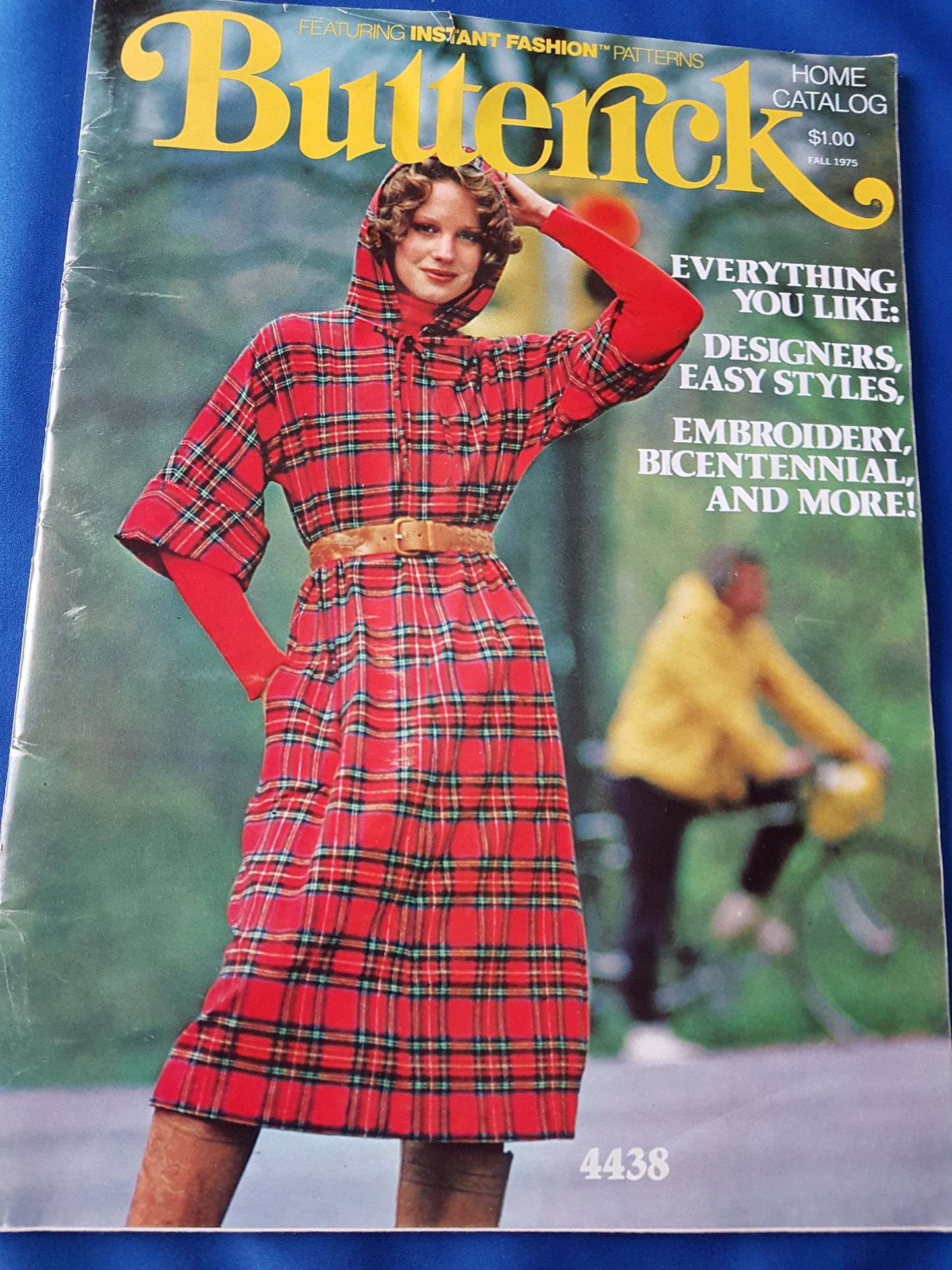 FABULOUS 1970s Vintage BUTTERICK Patterns Catalog Book - Fall 1975 Fashions - Featured Designers Betsey Johnson, Jane Tise, Kenzo, Daniel Hechter