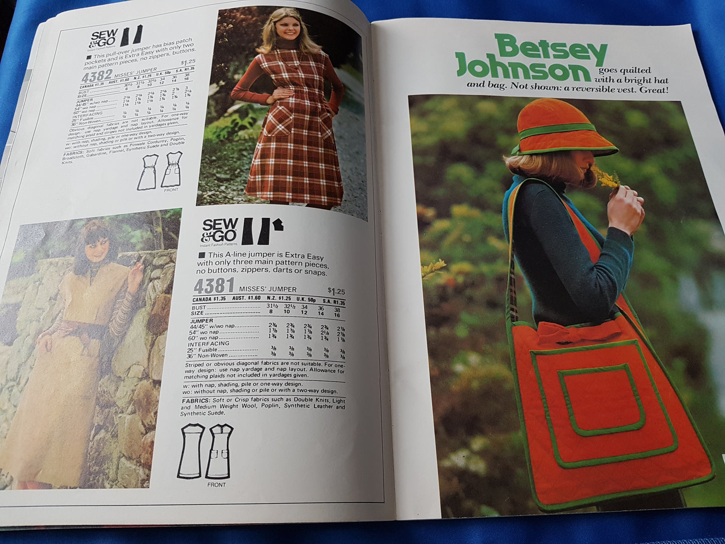 FABULOUS 1970s Vintage BUTTERICK Patterns Catalog Book - Fall 1975 Fashions - Featured Designers Betsey Johnson, Jane Tise, Kenzo, Daniel Hechter