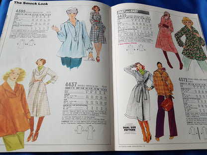 FABULOUS 1970s Vintage BUTTERICK Patterns Catalog Book - Fall 1975 Fashions - Featured Designers Betsey Johnson, Jane Tise, Kenzo, Daniel Hechter