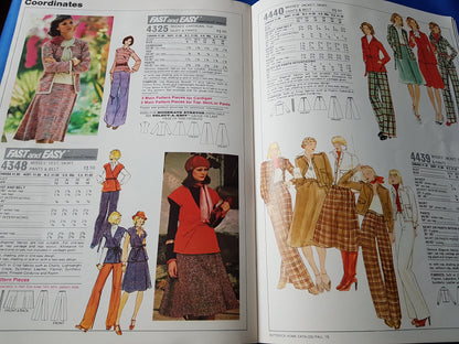 FABULOUS 1970s Vintage BUTTERICK Patterns Catalog Book - Fall 1975 Fashions - Featured Designers Betsey Johnson, Jane Tise, Kenzo, Daniel Hechter