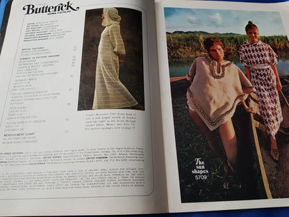 FABULOUS 1970s Vintage BUTTERICK Patterns Catalog Book -Summer 1970 Fashions - Featured Young American Designers-Chock Full of Fashions